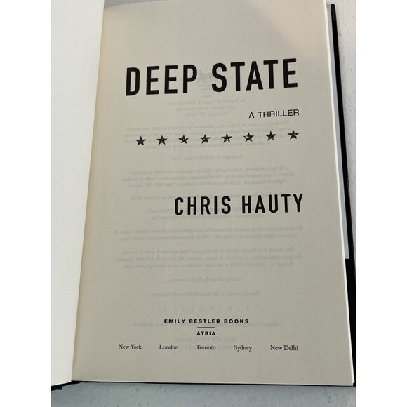 Deep State Chris Hauty Book 1 Fiction Mystery Political Thrillers Hayley Chill - Picture 5 of 6